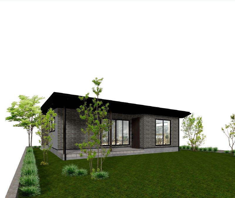 丸亀市のオークラハウスのデザイン平屋住宅「KIBACO OneStory」